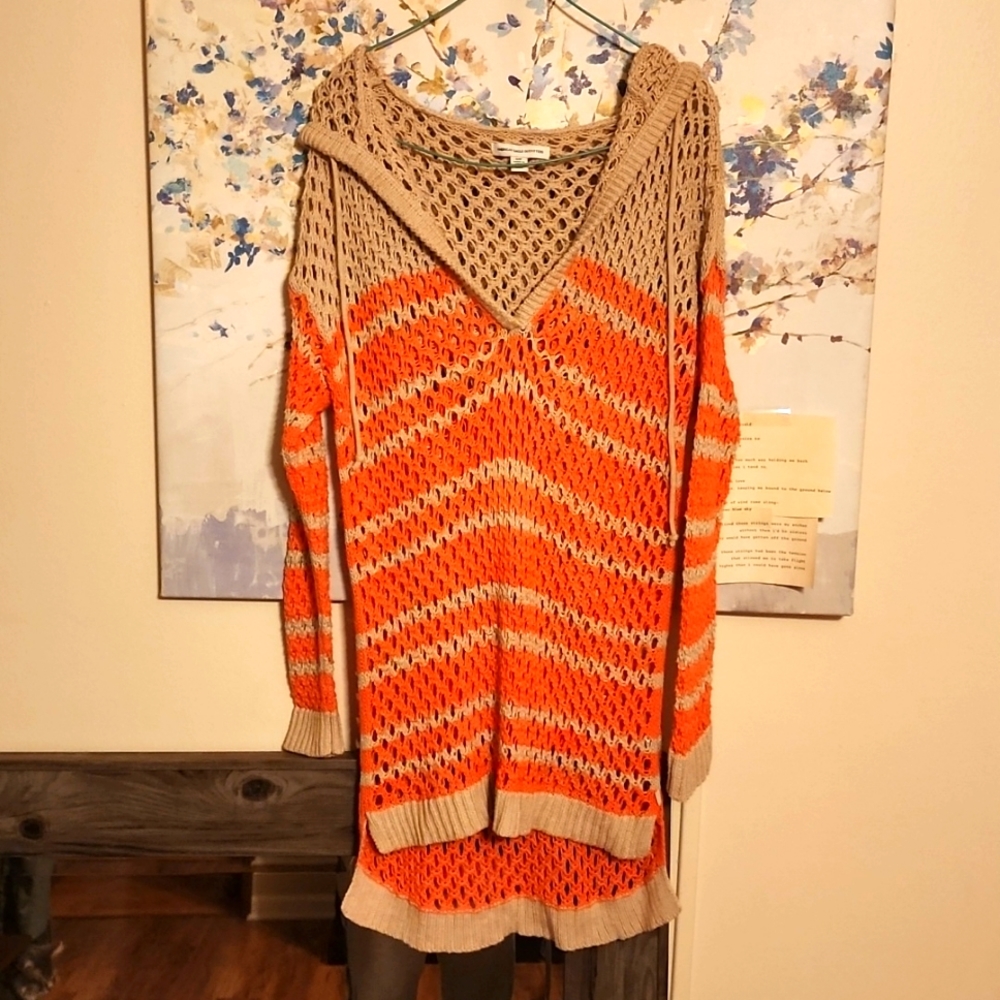 American Eagle Hooded Knit pull over.